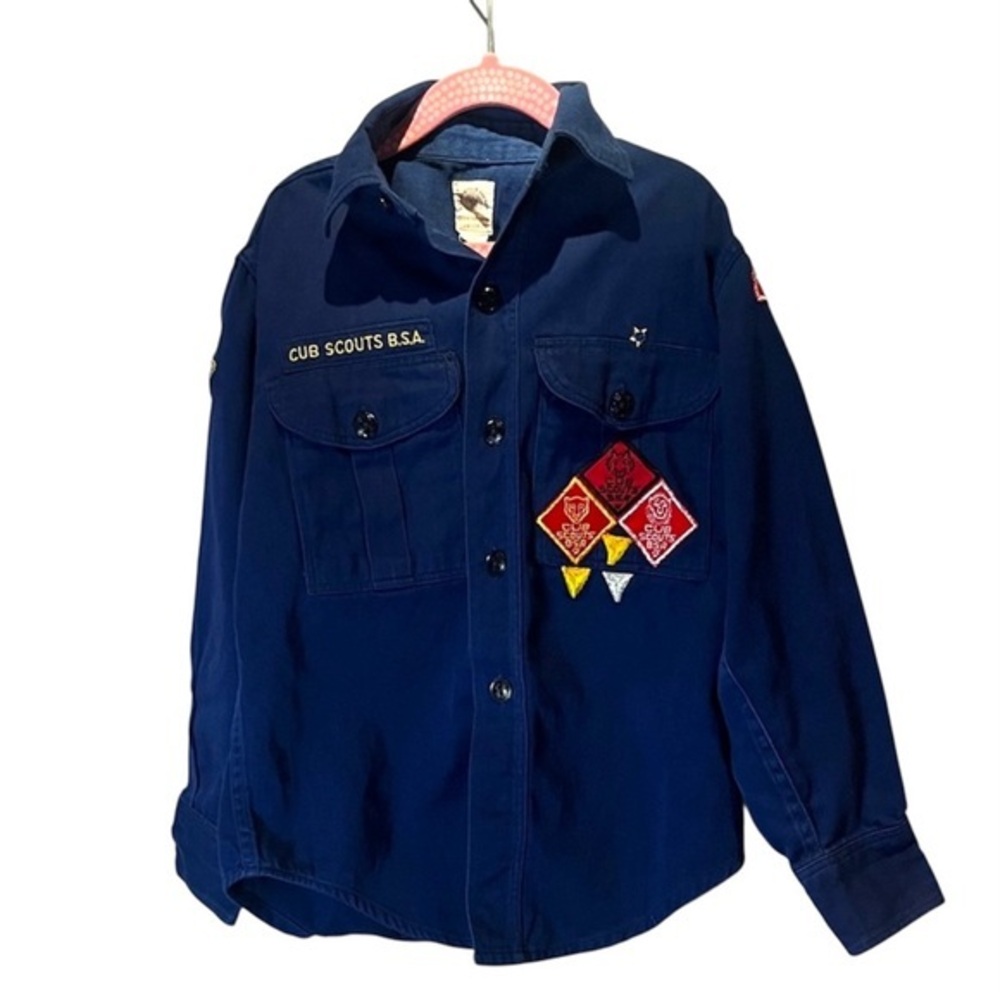 Boy Scouts Cub Scouts Vintage 1960’s Uniform Shirt Transatlantic Council Small?
